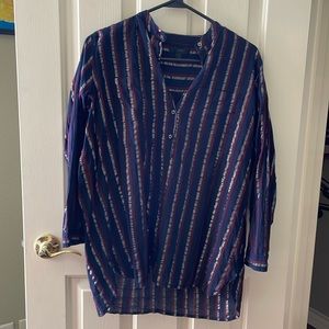 J. Crew Metallic Tunic